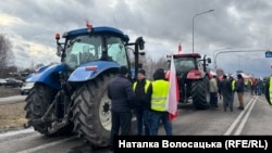 Архіўнае ілюстрацыйнае фота. Польскія фэрмэры блякуюць польска-ўкраінскую мяжу. 9 лютага 2024 году