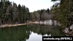 Belarus - Ancient Pyacherski Forest Park in Mahilyou. Mahilyou, 29Dec2019