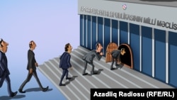 Parlament seçkiləri. Karikatura