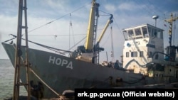 Судно «Норд», задержанное в акватории Азовского моря украинскими пограничниками 