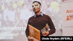 Міхаіл Галуза на прэміі «Чэмпіёны грамадзянскай супольнасьці», 2019 год