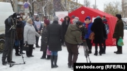 Пункт абагрэву адкрывалі пампэзна. Было шмат тэлевізійнікаў