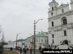 Старая гарадзенская турма ў цэнтры гораду. Здымак С.Астраўцова