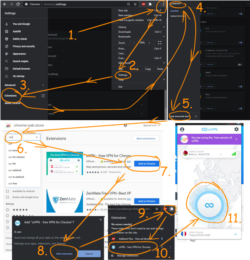 Як дадаць VPN у Chrome на Windows