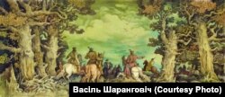 Ілюстрацыя да паэмы А.Міцкевіча «Пан Тадэвуш». 1985–1998 гг. Акварэль, аловак, шклограф