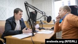 Цімафей Акудовіч (зьлева) і Вячаслаў Ракіцкі