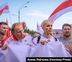 Беларуская баскетбалістка Алена Леўчанка. Архіўнае фота.