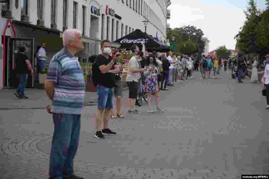 Ланцуг салідарнасьці з затрыманымі ў Горадні