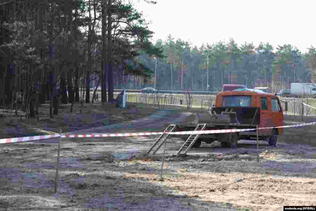 Тэрыторыя агароджаная стужкай