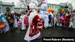 Предновогодние празднования в Евпатории. 15 декабря 2018 года