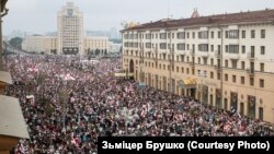 Пасьлявыбарчыя пратэсты ў Беларусі, Менск, 2020 год. Ілюстрацыйнае фота