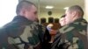 Belarus - The trial of a sergeant Uladzislau Yalets (R) and a corporal Maksim Malyshka, who are accused of beating five soldiers in military unit in Hrodna. Hrodna, 26Apr2018