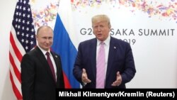 Трамп і Пуцін у Осацы, 28 чэрвеня 2019